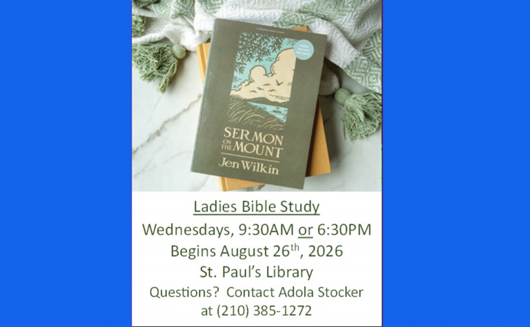 Ladie's Bible Study Fall 2026